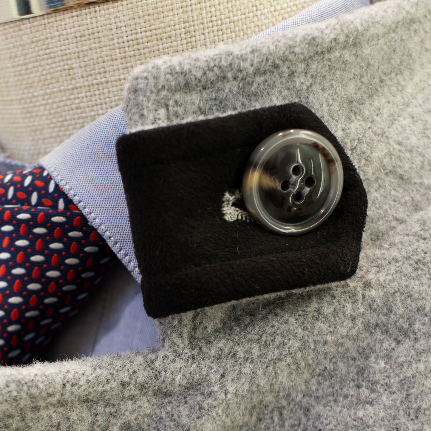 Efendi Grey Buttoned Top Coat