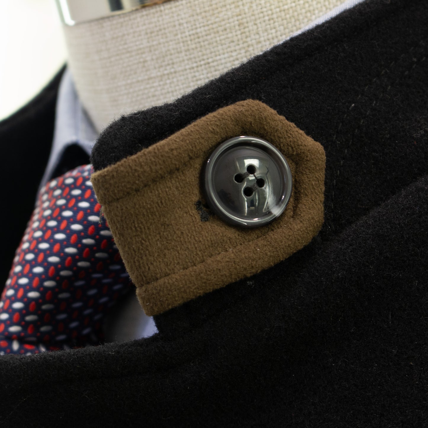Efendi Black Buttoned Top Coat