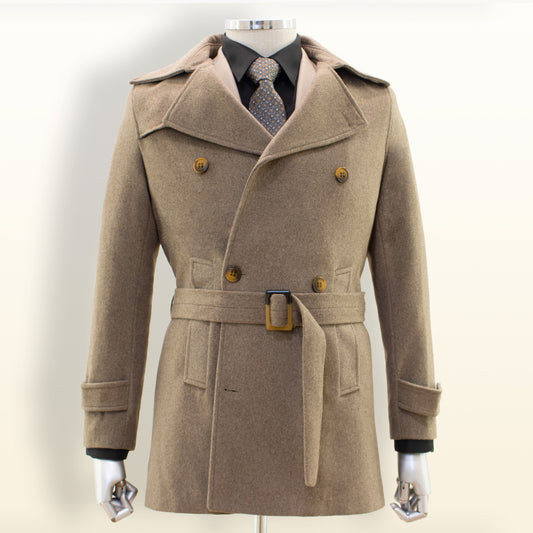 Efendi Beige Belted Top Coat