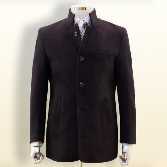 Efendi Maroon Long Top Coat