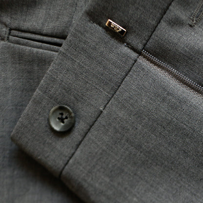 Slim Fit Solid Dark Grey Pants