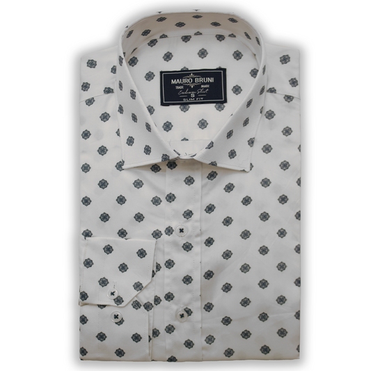 Mauro Bruni Slim Fit Shirt WhiteB
