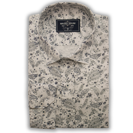 Mauro Bruni Slim Fit Shirt White