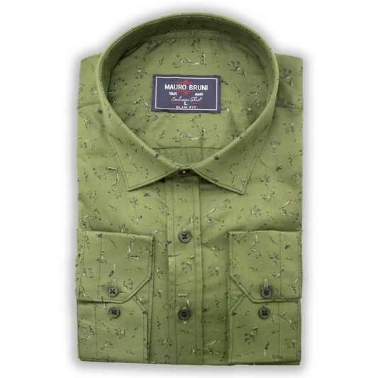 Mauro Bruni Slim Fit Shirt LightGreen