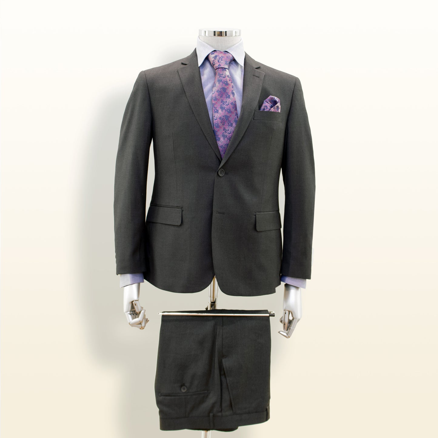 Giorgio Fiorelli Charcoal Grey - Slim Fit