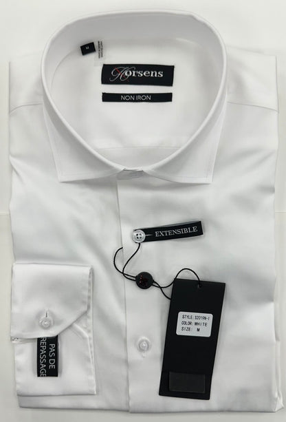White Lief Horsen No Iron Dress Shirt
