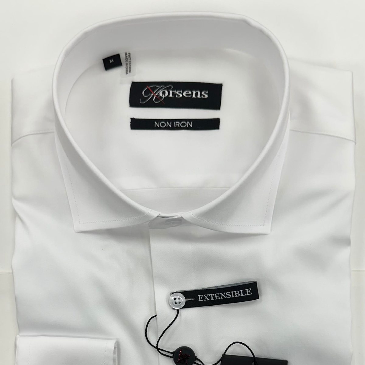 White Lief Horsen No Iron Dress Shirt