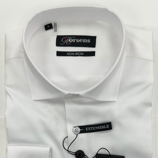 White Lief Horsen No Iron Dress Shirt