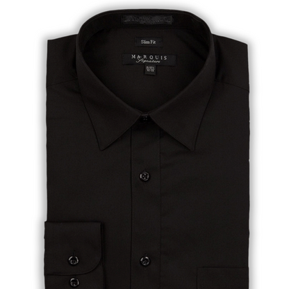 Chemise slim noire Marquis