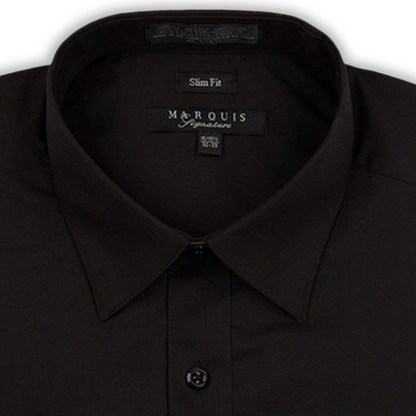 Chemise slim noire Marquis
