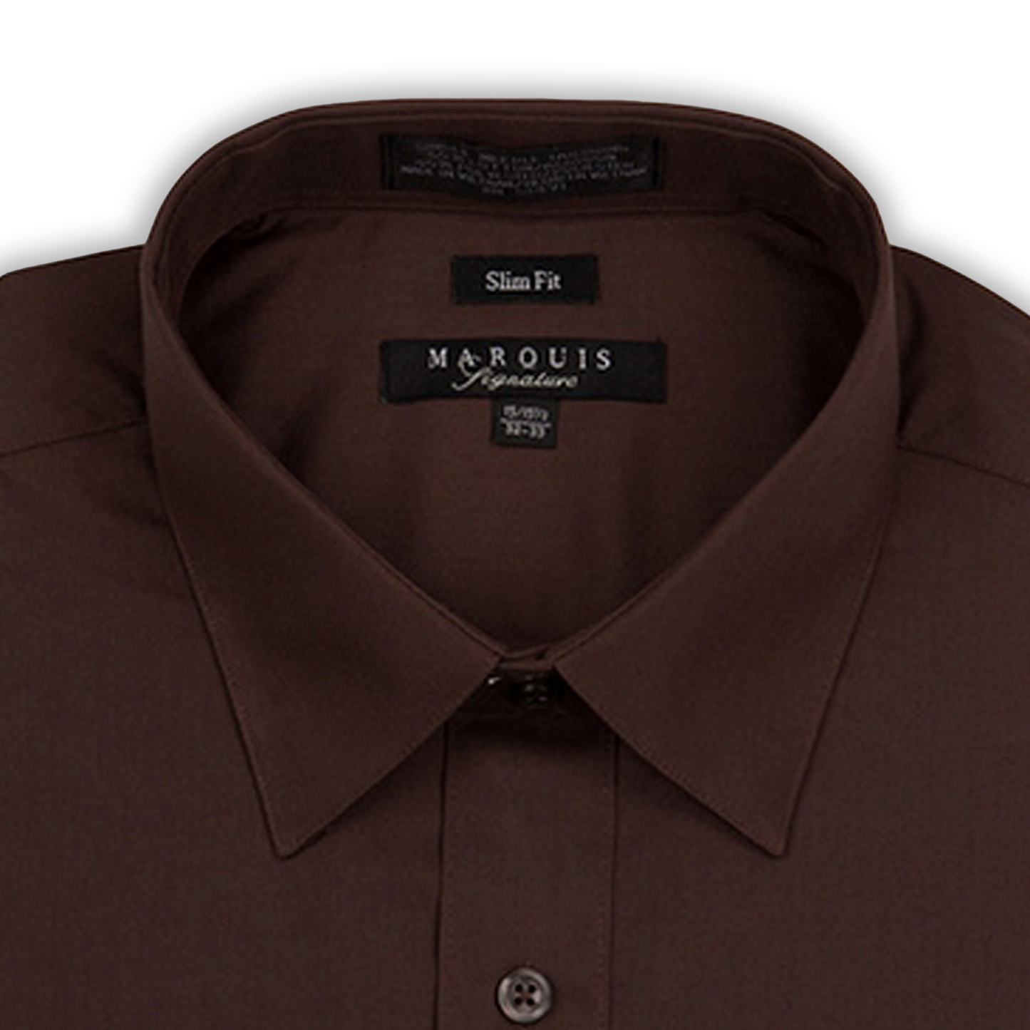 Chemise slim marron Marquis
