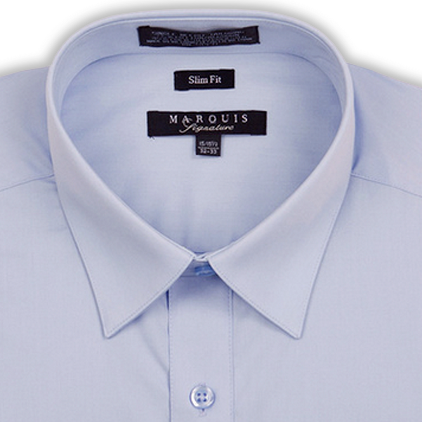 Chemise coupe slim bleu clair Marquis