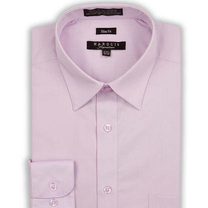Chemise coupe slim lilas Marquis