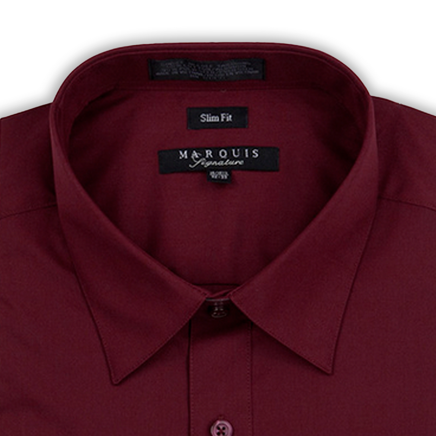 Chemise coupe slim bordeaux Marquis