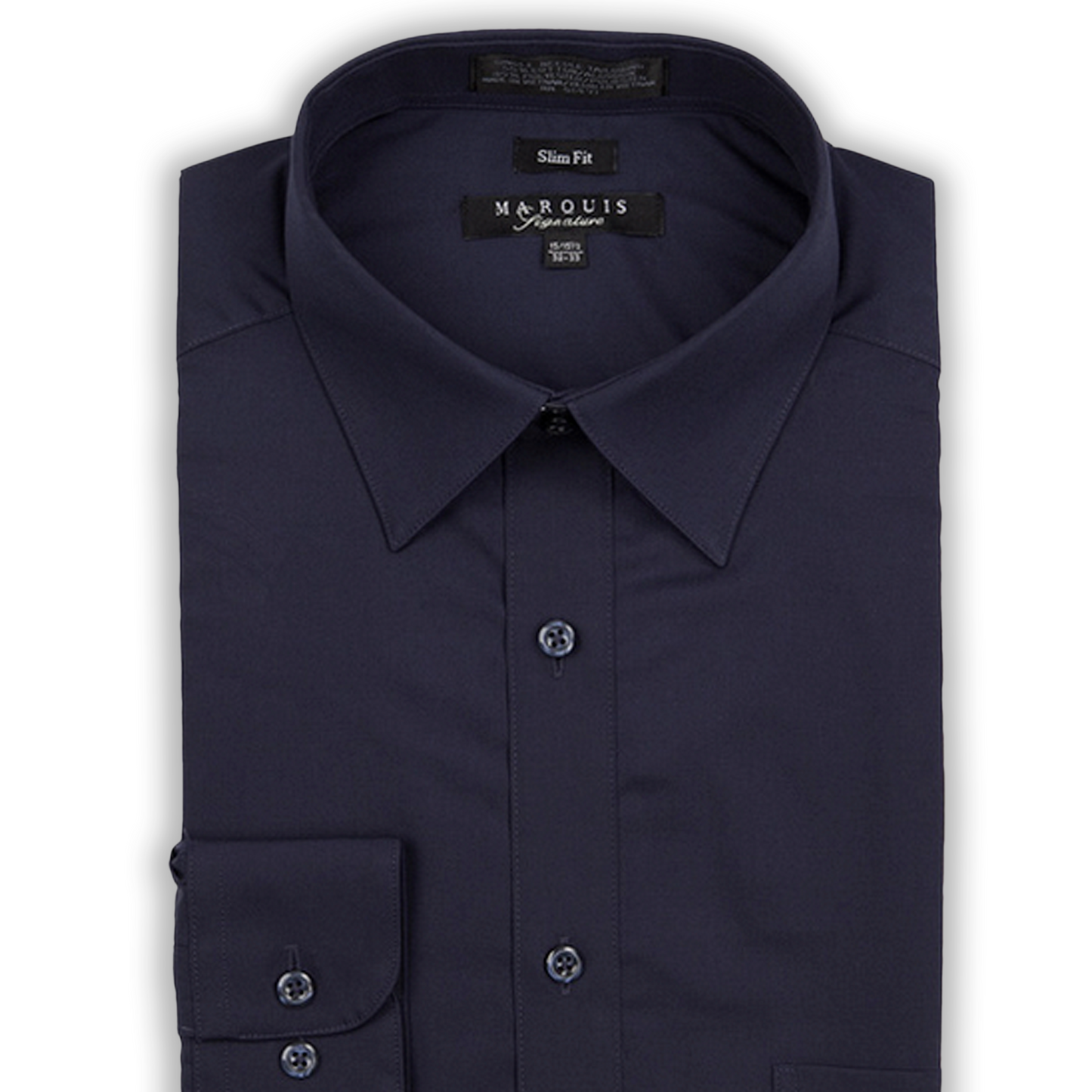 Marquis Navy Blue Slim Fit Shirt
