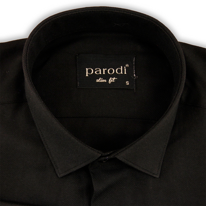 Chemise formelle noire coupe slim