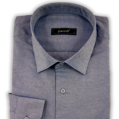 Chemise formelle bleue coupe slim