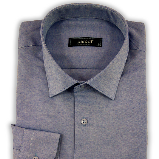 Chemise formelle bleue coupe slim
