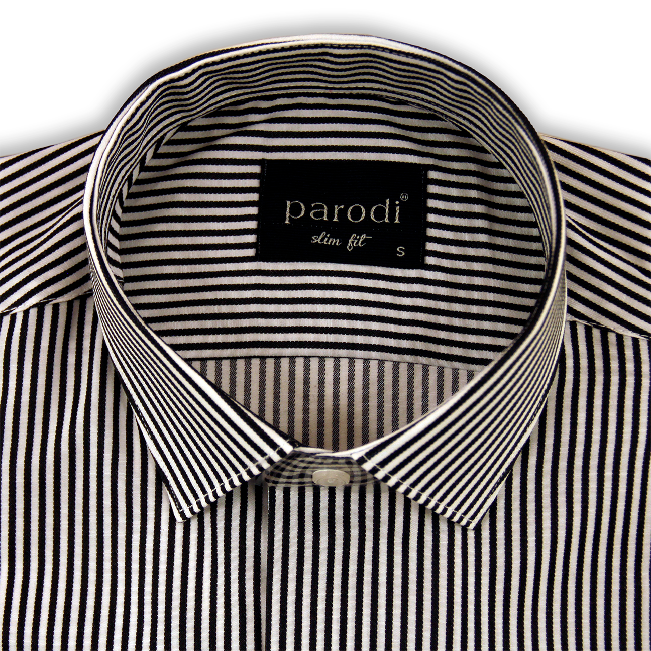 Chemise formelle coupe slim noire et blanche