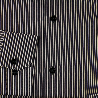 Chemise formelle coupe slim noire et blanche