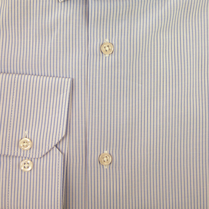 Chemise formelle bleu clair et blanche coupe slim