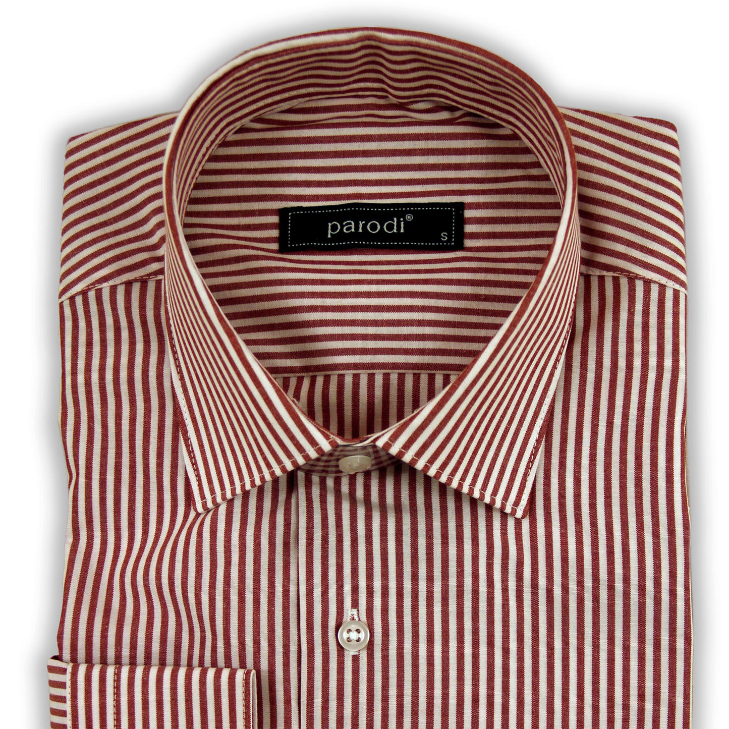 Chemise formelle rouge et blanche coupe slim