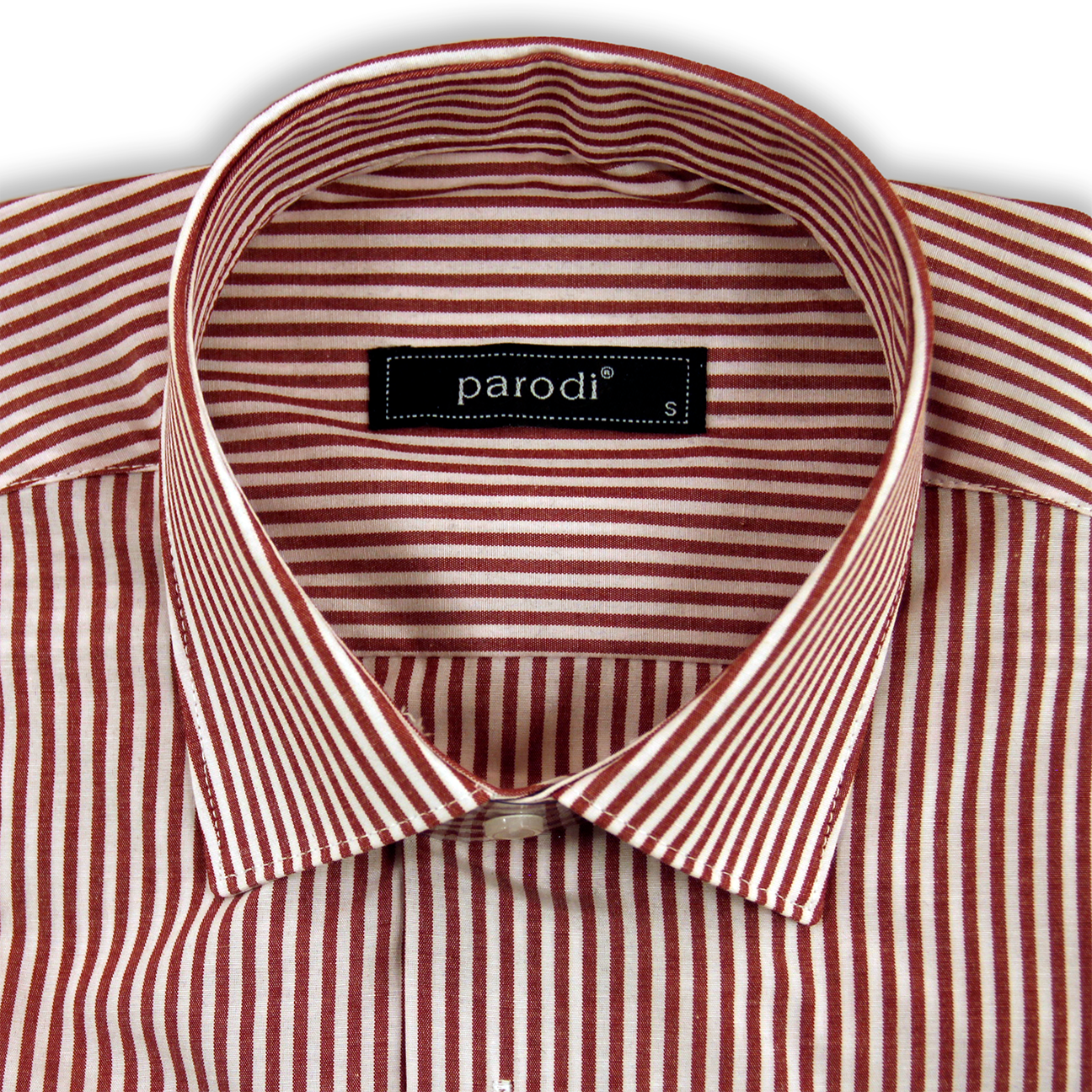 Chemise formelle rouge et blanche coupe slim