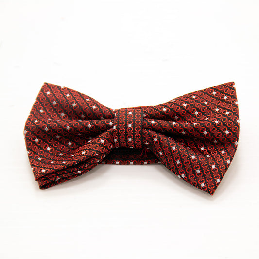 Orange n Black Bow Tie - Printed