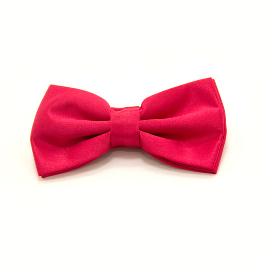 Fluorescent Pink Bow Tie - Solid