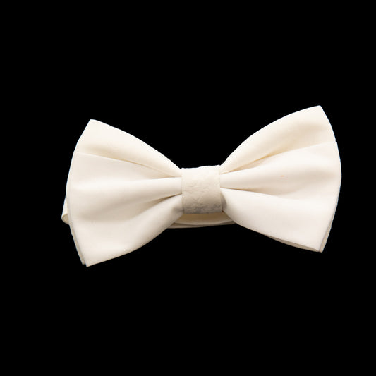 White Bow Tie - Solid